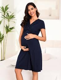 Chemise de Nuit Maternité Irdcomps pour Allaitement