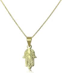 Collier Pendentif Fatma Jaune Carats - Élégance et Protection