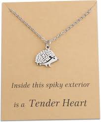 Collier Élégant avec Pendentif Hérisson en Argent pour Homme