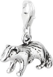 Pendentif Blaireau en Argent Sterling - Élégance et Originalité