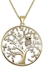 Ensemble Pendentif Chouette Plaqué Zirconium - Élégance Naturelle