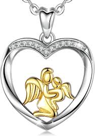 Collier AEONSLOVE Argent Pendentif Original pour Maman