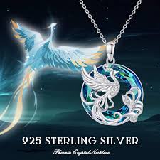 Pendentif Phoenix en Cristaux D'Autriche - Élégance et Symbolisme