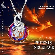 Pendentif Phoenix en Argent Sterling - Élégance et Symbole de Renaissance