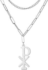 Pendentif Chrismé Inoxydable - Jésus Christ Sacramentel