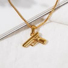 Collier Pistolet Pendentif pour Hommes - Un Accessoire Incontournable