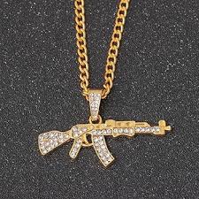 Pendentif Pistolet en Alliage - Élégance et Style