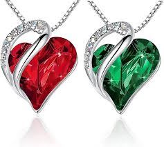 Pendentif Saint Valentin Réglable Hypoallergénique en forme de cœur