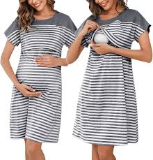 Chemise de Nuit Maternité pour Accouchement - Confort et Élégance