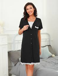 Chemise de Nuit Maternité Idéale pour l'Accouchement