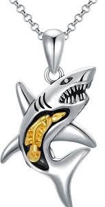 Collier Sterling HARMONY avec Pendentif requin en or
