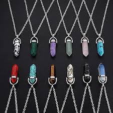 Pendentif en Pierre Précieuse Hexagone Naturelle - Collection JeweBella