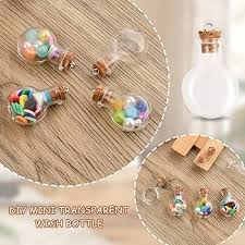 Dokeno Petite Fiole Verre Bouchon - Élégance en Pendentif