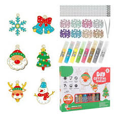 Kit de Création Pendentif Noël - Vordpe Bricolage Peinture Cristal