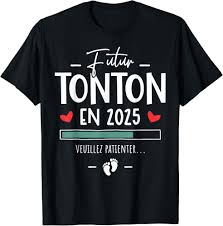 Tee Shirt Annonce Grossesse Tonton Futur - Un Cadeau Unique