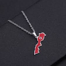 Pendentif Géométriques D'Ornements Patriotiques en Argent - Élégance et Fierté