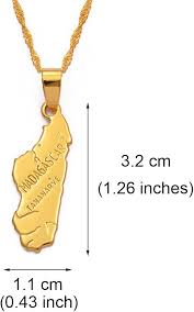 Pendentif Madagascar - Élégance Malgache à Prix Réduit