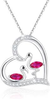 Collier Pendentif Flamant Rose en Argent Sterling - Élégance et Raffinement