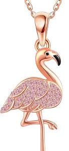 Pendentif Flamant Rose URONE - Élégance et Tendresse