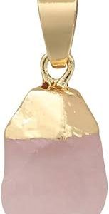 Pendentif Calmante en Quartz Rose - Équilibre et Sérénité