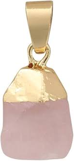 Pendentif Calmante en Quartz Rose - Équilibre et Sérénité