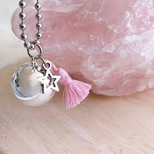 Chaîne Naroth Personnalisable en Argenté pour Grossesse