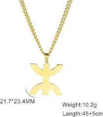 Pendentif Africain Inoxydable Musulmane - Signe Kabyle