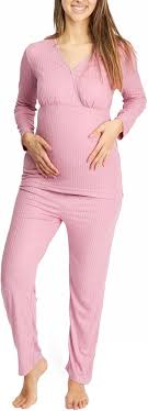 Pyjama Allaitement Maternité Printemps - Confort et Élégance