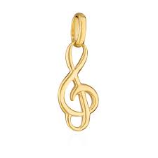 Pendentif NKlaus Jaune Carats Musique - Élégance et Harmonie