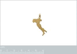 Pendentif Carte Italie Plaqué Carats - Élégance et Originalité