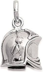 Pendentif Pompier en Argent 925 - Élégance et Dévotion