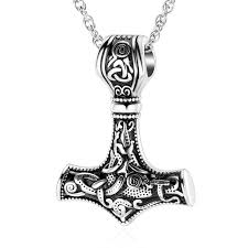 Collier Marteau Pendentif Marteau Inoxydable - Symbole de Force et de Protection