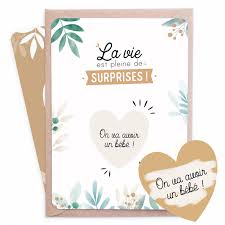 Annoncez votre grossesse avec style - Manahia Carte Gratter Grossesse