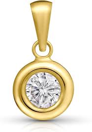 Pendentif en Or pour Femme - Amberta Allure avec Zirconium