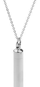 Pendentif Capsule Inoxydable Crématoire - Un Souvenir Éternel