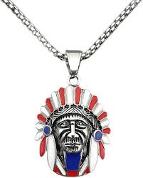 Pendentif Collier Coiffure AmÉRindien - Élégance et Culture