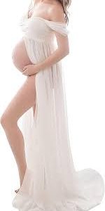 Robe de Maternité Élégante pour Shooting Photo