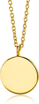 Orovi Bijoux Chaîne Collier Pendentif en Or Jaune pour Femmes