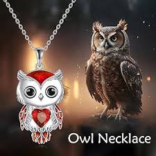 Collier Cadeaux Sterling Naissance Pendentif - Hibou Pendentif Unique