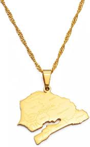 Collier Pendentif Carte Sénégal Patriotiques - Un symbole de fierté