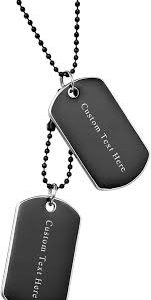 Collier Pour Homme Gravure de JewelryWe - Un Bijou Unique