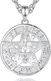 Pendentif de protection Tetragrammaton Pentagramme Élémentaires