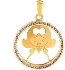 Pendentif de Communion en Zircons - Élégance et Sensibilité