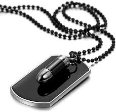 Pendentif Homme Balle - Élégance et Robustesse