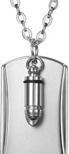 Pendentif Homme Balle en Alliage Militaire - Flongo