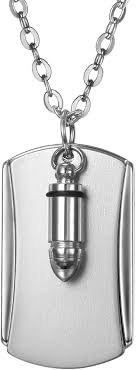 Pendentif Homme Balle en Alliage Militaire - Flongo