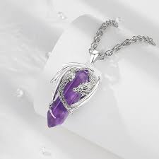 Pendentif Dragon en Améthyste