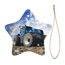 Pendentif Céramique Forme Détoile Tracteur - Un Bijou Unique pour les Amoureux des Tracteurs