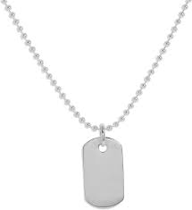 Collier Pendentif Plaque Argent Gravable - Élégance et Personnalisation
