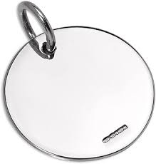 Pendentif Plaque Argent Personnalisable